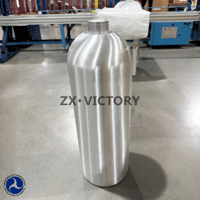 Bouteille de CO2 en aluminium de qualité alimentaire ZX Factory Direct DOT 2,5 lb 5 lb 10 lb 20 lb CGA540 OEM ODM pour machine à soda haute pression