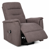 Fauteuil inclinable électrique moderne pour personnes âgées avec fonctions réglables, design extensible, structure en bois, télécommande
