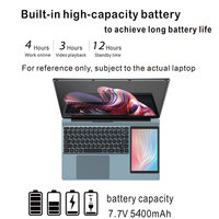 Ordinateur portable professionnel neuf avec double écran tactile 15,6'' + 7'' IPS, processeur Intel N100 N95, 16 Go de RAM, 512 Go de SSD, Windows 11