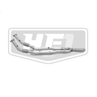 Pour VW Volkswagen Passat R36 B6 3.6 V6 : Downpipe haute performance Plug and Play, polissage pour un son d'échappement amélioré et fluide