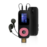 Lecteur MP3 USB A126 avec double prise pour écouteurs et radio FM