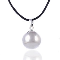 20mm Balle Bali Grossesse Harmonie Carillon Boule Chim Mexcian Pendentif Bola Collier Bijoux Souhaitant Boules pour Femmes 80cm Chaîne