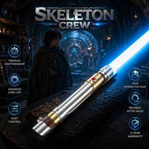<span class=keywords><strong>Sabre</strong></span> <span class=keywords><strong>laser</strong></span> Nexussabers Skeleton Crew avec poignée métallique, <span class=keywords><strong>sabre</strong></span> <span class=keywords><strong>laser</strong></span> Jedi <span class=keywords><strong>Star</strong></span> <span class=keywords><strong>Wars</strong></span> RGB avec son de blaster verrouillable pour cosplay - Product Image 1