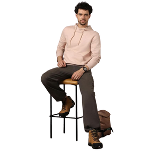 Sweat à capuche en polaire uni pour homme, doux et chaud, avec poche kangourou, impression de logo personnalisée, vente en gros - Product Image 6