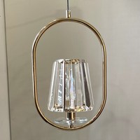 Luminaire suspendu en cristal au plafond, abat-jour pour décoration de maison, cube en cristal, lampes suspendues pour restaurant, hôtel, hall