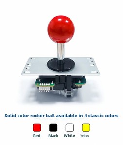 Joystick de Repuesto SANWA, Eje Largo de 45 mm, Palanca de <span class=keywords><strong>Mando</strong></span> Arcade de 5 Pines y 8 Direcciones, Bola de <span class=keywords><strong>Mando</strong></span> JAMMA MAME, Máquina de Juegos Operada con Monedas, Cero Retraso - Product Image 1