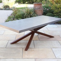 Grandes tables basses en béton GRC légères et durables pour villa, salon extérieur, jardin, hôtel, chambre à coucher, résistantes aux intempéries