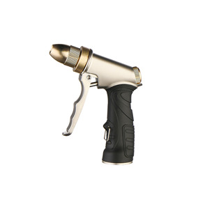 Pistolet à pulvérisation professionnel en métal réglable, corps argenté, poignée en caoutchouc noir, <span class=keywords><strong>Shun</strong></span> <span class=keywords><strong>Li</strong></span> SL-8002, pression d'eau 0,6-0,8 Mpa, arroseur pour - Product Image 4