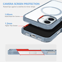 Fabrication de coques de téléphone personnalisées pour iPhone 16, coque antichoc, anti-jaunissement, coque magnétique pour iPhone 16 Pro Max 15 14