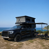 Remorque de camping en aluminium 4x4 légère, multifonctionnelle, avec toit rigide, pour pick-up, tout-terrain, pour le camping en plein air et les voyages