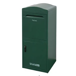 Cassetta postale Dropbox verticale con chiusura autoportante montata a parete realizzata con acciaio zincato bianco nero verde tutti i giorni