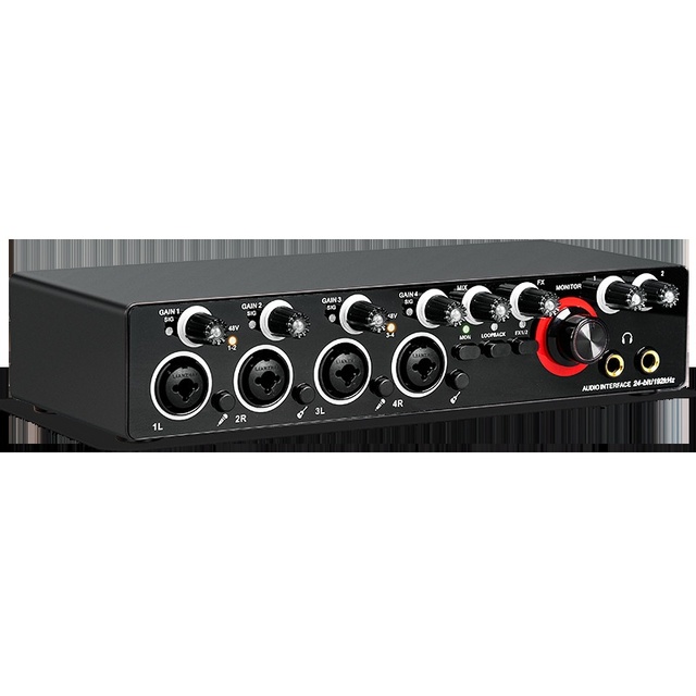 Small external 4-channel professional sound card computer driver free sound card mobile live streaming recording