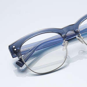 2206 người đàn ông combinate lông mày chống ánh sáng màu xanh Kính mắt Khung đinh tán bán buôn nhà sản xuất kính quang học <span class=keywords><strong>2025</strong></span> - Product Image 2