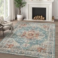 Tapis Benyi sur mesure haut de gamme, style persan, en chenille, ultra doux, antidérapant, en polyester, fabriqué à la machine