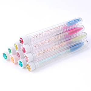 Portable Spoolie Brush Tubes Packaging Mini <b>Lash</b> Mascara Brush <b>Kit</b> for Eyelash Eyebrow - Product Image 1