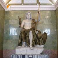 Statue de Zeus en marbre, vente directe d'usine MILY, design classique personnalisé pour parc public extérieur ou collection de musée