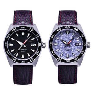 Reloj de Buceo de Lujo para Hombre, Edición Limitada, Resistente al Agua 20 Bar, Correa de Cuero Genuino, Mecánico Analógico Miyota, Acero Inoxidable, Color Azul Nieve - Product Image 6