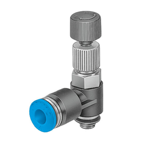 อุปกรณ์ไฟฟ้า Mt-Fes รุ่น 153503 LRLL-1/8-QS-8 ตัวควบคุมรูปตัว L G1/8 8 มม. แบบกดเร็ว ควบคุมแบบดิฟเฟอเรนเชียล - Product Image 1
