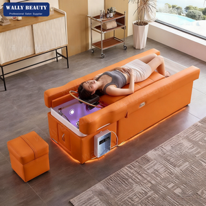 Lit de massage professionnel japonais pour spa capillaire, pédicure et spa des pieds avec machine à eau pour le cuir chevelu - Product Image 1
