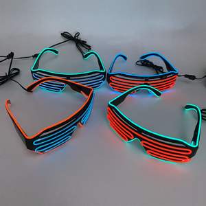 Gafas LED Activadas por Música Coloridas para Fiestas Rave en Discotecas, Gafas Intermitentes, Gafas Brillantes con Cable de Neón <span class=keywords><strong>EL</strong></span>, Persianas LED - Product Image 6