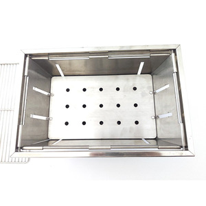 Barbacoa pequeña de acero inoxidable, parrillas de barbacoa de carbón plegable portátil para acampar al aire libre - Product Image 2