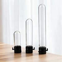 Flacons cylindriques en verre à ouverture facile avec bouchon à vis estampé à chaud pour échantillons liquides, tubes de laboratoire de 1,5 ml à 5 ml pour la collecte et les tests