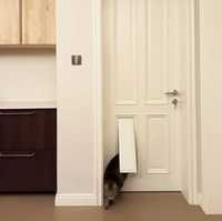 Porte d'entrée pour chat en bois massif, insonorisée, idéale pour chambre, appartement, villa, décoration intérieure – Vente en gros