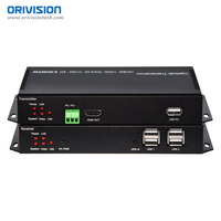 Penambah luas HDMI KVM 20KM 4K, Transceiver melalui kabel serat optik LC 4K HDMI