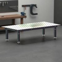 Table de soudage flexible 3D avec grille de trous D16 D28 et dispositifs de positionnement complets pour la production de soudures d'équipements sanitaires
