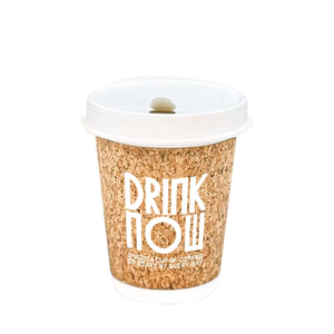 Tasses à café haut de gamme à double paroi isolées thermiquement, design liège, double revêtement en pâte de bois, écologiques et biodégradables pour café - Product Image 6