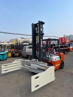 Nouvelle pince à balles pour chariot élévateur LDSJ série J, 2T, acier haute résistance, certifiée CE, commande hydraulique, rotation à 360°, déplacement latéral