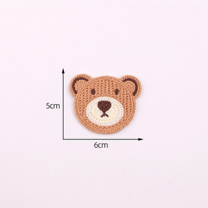 Khăn Máy Tính Thêu Len Vải Sticker Động Vật Đầu Huy Hiệu Vá Phim Hoạt Hình Đính Cho Hoodies Áo Len Mũ Túi - Product Image 6