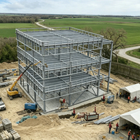 Bâtiment hôtelier à ossature métallique de grande hauteur, structure hôtelière multi-étages, construction moderne préfabriquée