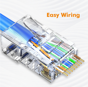 Haje <span class=keywords><strong>RJ45</strong></span> Cat 6 UTP Plug Pass Through Connecteur Câble <span class=keywords><strong>Ethernet</strong></span> RG45 <span class=keywords><strong>Pince</strong></span> pour câble <span class=keywords><strong>Ethernet</strong></span> Connecteurs - Product Image 5