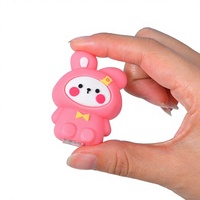 Taille-crayon mécanique en plastique en forme d'animal de dessin animé, mignon et créatif, 7,5x3,5x3,2 cm, pour élèves du primaire et du collège