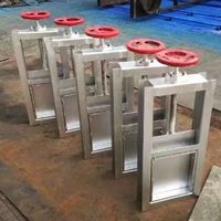 Vanne d'écluse électrique en acier inoxydable TIANYI 300X300mm 220V décharge de gaz contrôle de décharge carré vanne d'eau de vidange