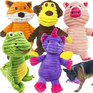 Venta al por mayor de juguetes de peluche ecológicos surtido valor paquete cachorro mascota Mutt Squeak juguete para perros medianos y grandes - Product Image 2