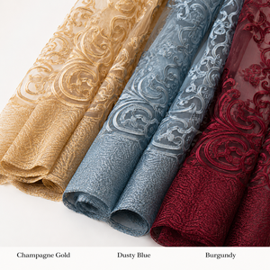<span class=keywords><strong>Tende</strong></span> Oscuranti in <span class=keywords><strong>Pizzo</strong></span> Jacquard Europeo per Soggiorno e Camera da Letto, <span class=keywords><strong>Tende</strong></span> Dorate di Lusso per Finestre, Decorazione Casa - Product Image 4