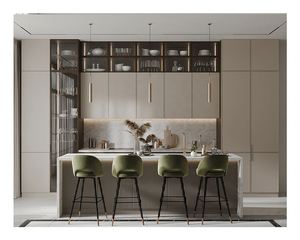 Điện Kéo ra Món Ăn Giá Cảm Ứng Thông Minh Cảm Biến Tempered Glass Gola Hồ Sơ Nhà Bếp Tự Chọn Tủ Xử Lý Sang Trọng - Product Image 6