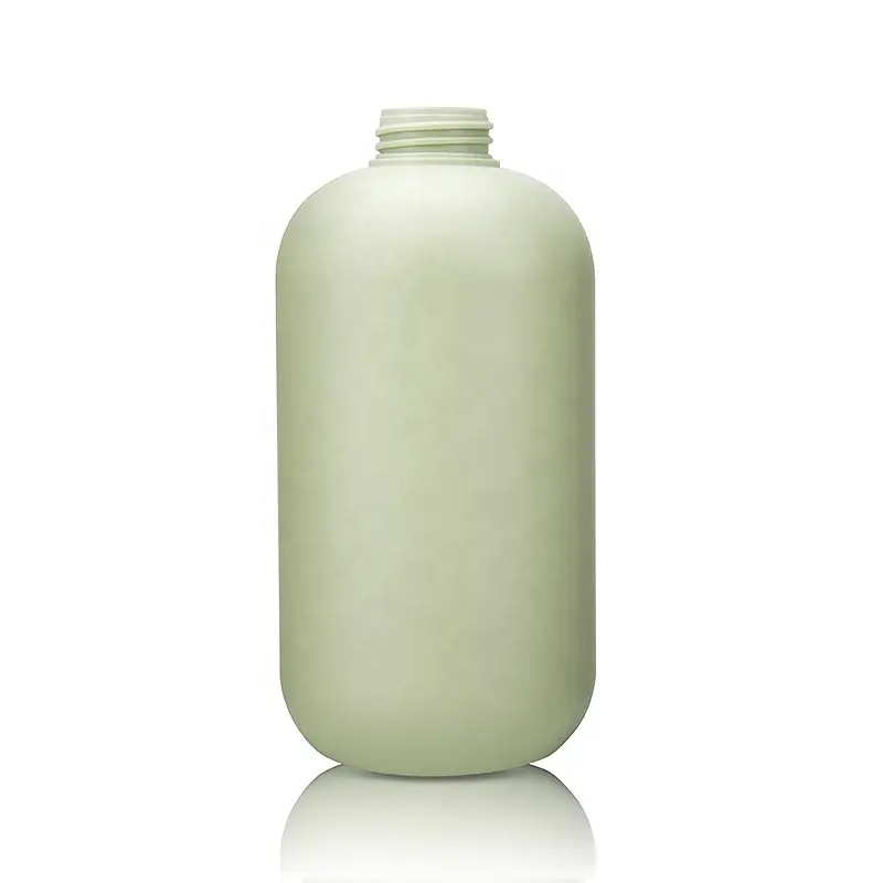 Großhandel Custom Green Plastic Kosmetik flasche 200ml 250ml 300ml Kunststoff Kosmetik flasche mit Deckel für Lotion Shampoo flaschen