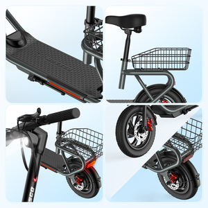 Mini Scooter Plegable de 12''*2.125 450W con Pantalla LCD Trasera, Batería de Litio de 36v - Product Image 1