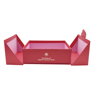 Emballage en papier pliable de luxe personnalisé, fermeture magnétique, petite <span class=keywords><strong>maison</strong></span>, Noël, anniversaire, boîte cadeau rigide à double porte pliante - Product Image 5