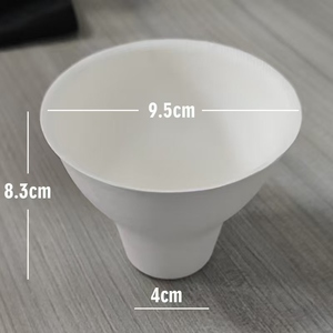 Dùng một lần Croissant <span class=keywords><strong>Ice</strong></span> <span class=keywords><strong>Cream</strong></span> cup sinh thái thân thiện phân hủy sinh học compostable bã mía bột giấy tráng miệng cup tùy chỉnh của riêng bạn Logo - Product Image 2