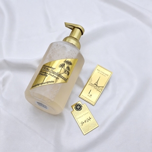 Customized Printing <b>Waterproof</b> 3D Embossed Adhesive Logo <b>Labels</b> Bottle Aluminum Metal Sticker Custom <b>Label</b> for Perfume - Product Image 1