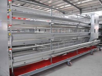 Cage automatique de couche de batterie à 4 niveaux de type H nouvelle conception d'équipement de ferme avicole efficace pour l'élevage de poulets et d'animaux