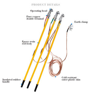 Toptan taşınabilir yüksek gerilim topraklama kablosu topraklama çubuğu - Product Image 2