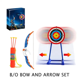 Ventas al por mayor de juguetes de <span class=keywords><strong>tirachinas</strong></span> de ballesta de 90cm de altura para niños y flecha con juego de objetivo de tiro equipo móvil eléctrico de arco de tiro con arco - Product Image 2