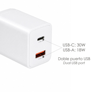 Adattatore per Ricarica Rapida 33W Con doppia porta USB A e USB C - Product Image 3