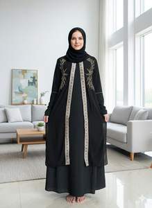 Abaya à paillettes pour femmes, robe musulmane, robe islamique pour femmes musulmanes pour le Ramadan et l'Aïd - Product Image 5