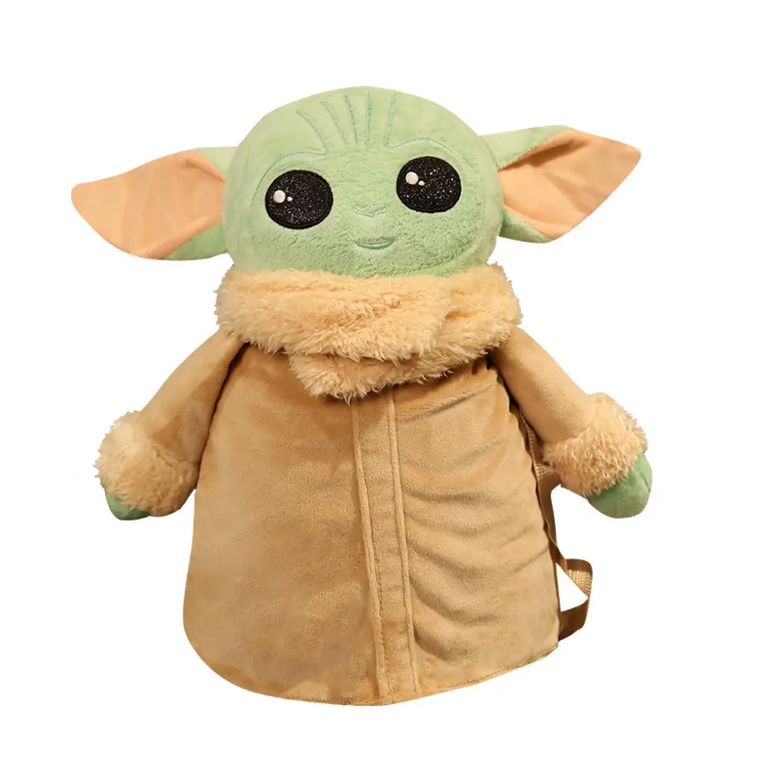 Plush Toys yoda bag, Small Toy Doll Child Plush Soft Stuffed Pillow Buddy Featuring Cute Baby Yoda Birthday Gift
